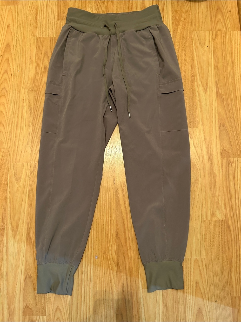 Women’s Olive Green Jogger Pants with Elastic Waist